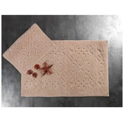 Xalça dəsti MacoCotton Luna 2 ədəd Pudra 60x100/50x60 — Bakı
