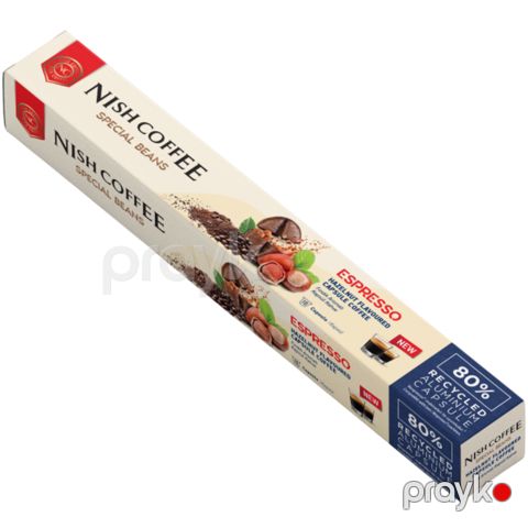 Qəhvəbişirən üçün kapsul Nish Nespresso Hazelnut 10 ədəd 8683583873609 — Bakı