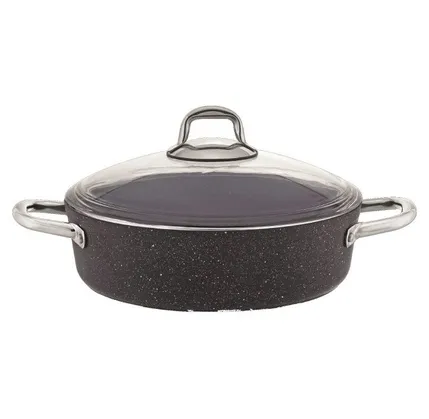 Qazan Burner Elis Black Stone Granite 28x08 sm (8680465135954) — Bakı