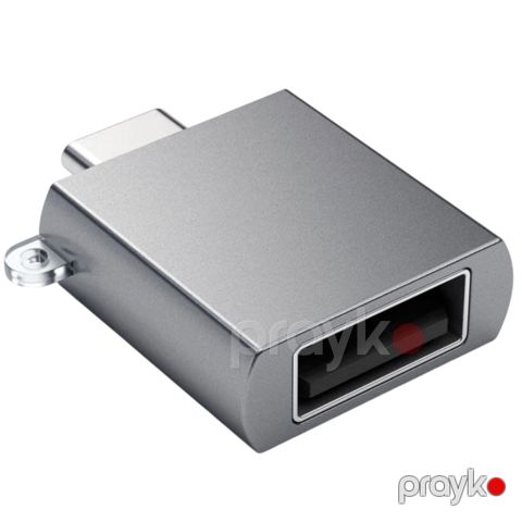 Ötürücü Satechi USB Type-C to USB Type-A 3.0 St-tcuam Space Gray — Bakı