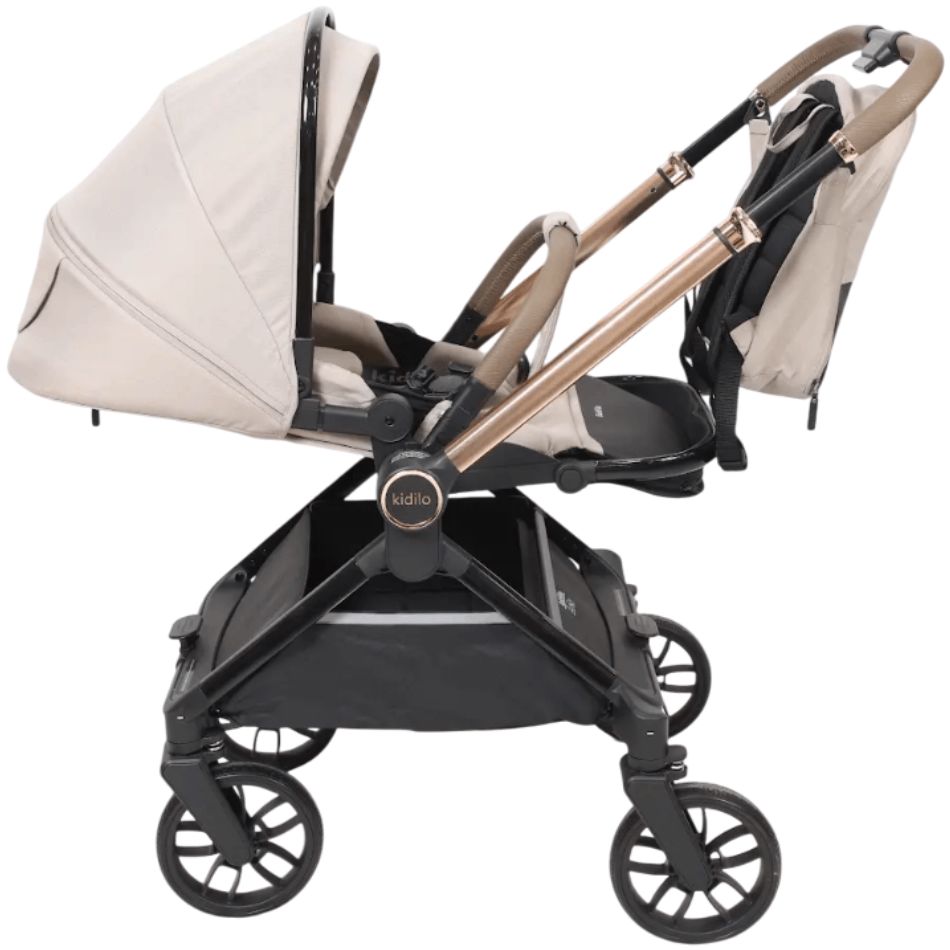 Uşaq arabası Kidilo D-900 Bej — Arabalalar və avtokresloları, Bakı (3)