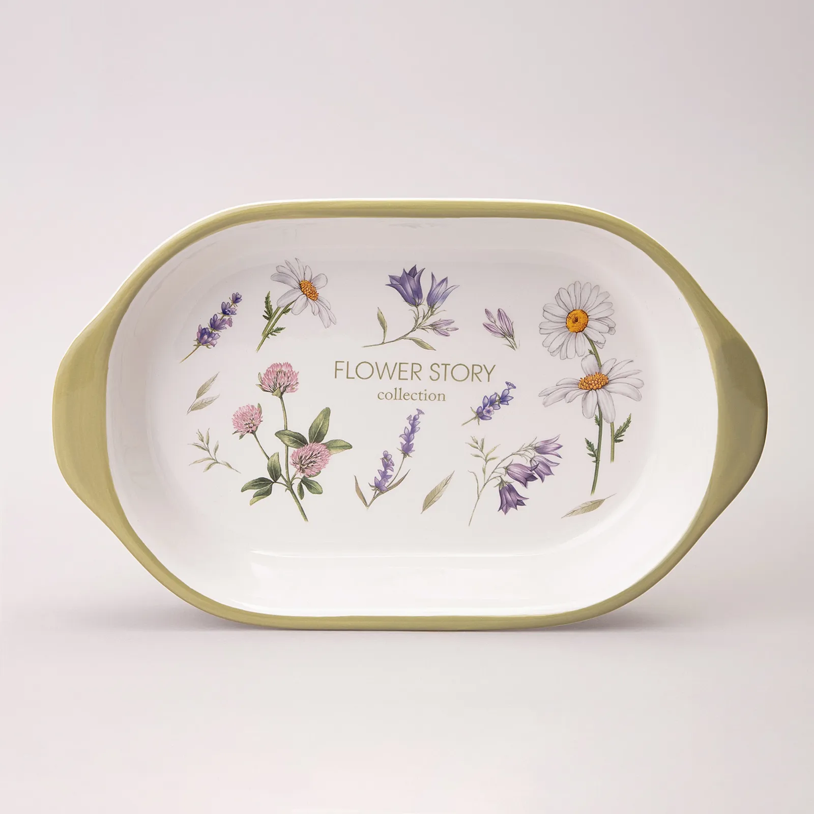 Boşqab Bulud Agness Flower Story, 28x17 sm (358-2190) — Dining tableware