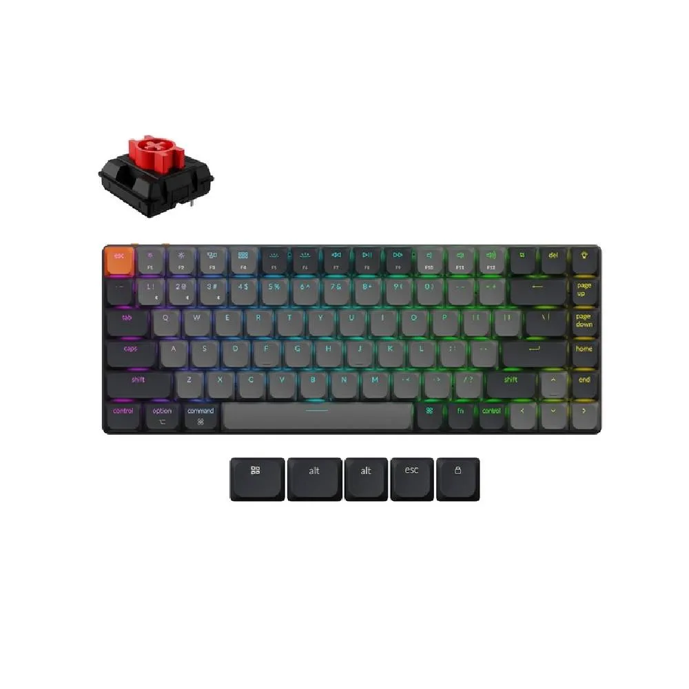 Simsiz oyun klaviaturası Keychron K3 (Version 3) Swappable RGB Backlight Red Switch (K3X-H1-AZ) — Keyboards & Mice