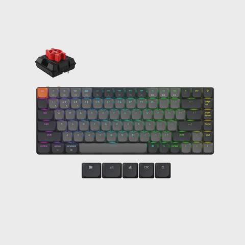 Simsiz oyun klaviaturası Keychron K3 (Version 3) Swappable RGB Backlight Red Switch (K3X-H1-AZ) — Baku Electronics — Computers & Laptops