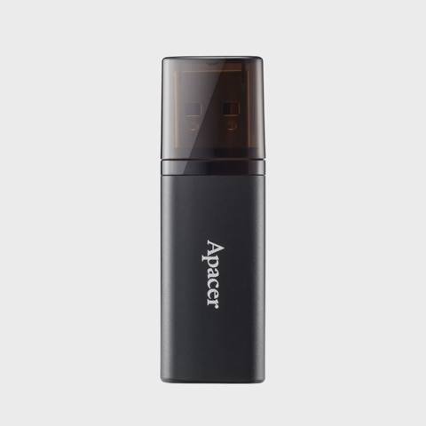 Fleş toplayıcı Apacer AH25B / 128GB / USB 3.2 Gen 1 / +Cap / Black (AP128GAH25BB-1) — USB Flash Drives