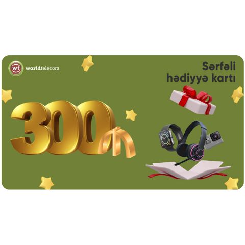 WT Hədiyyə kartı - 300₼ — Bakı