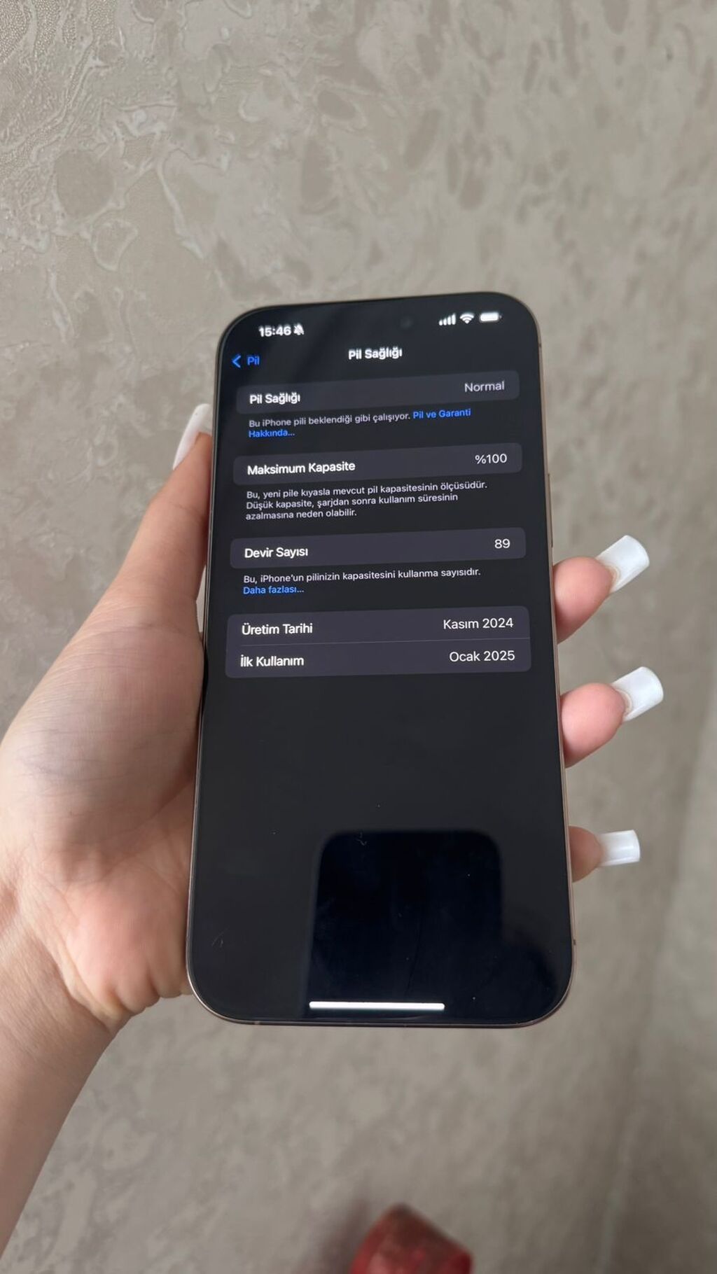 IPhone 16 Pro Max, Desert Titanium, Face ID — Apple iPhone, Bakı (3)