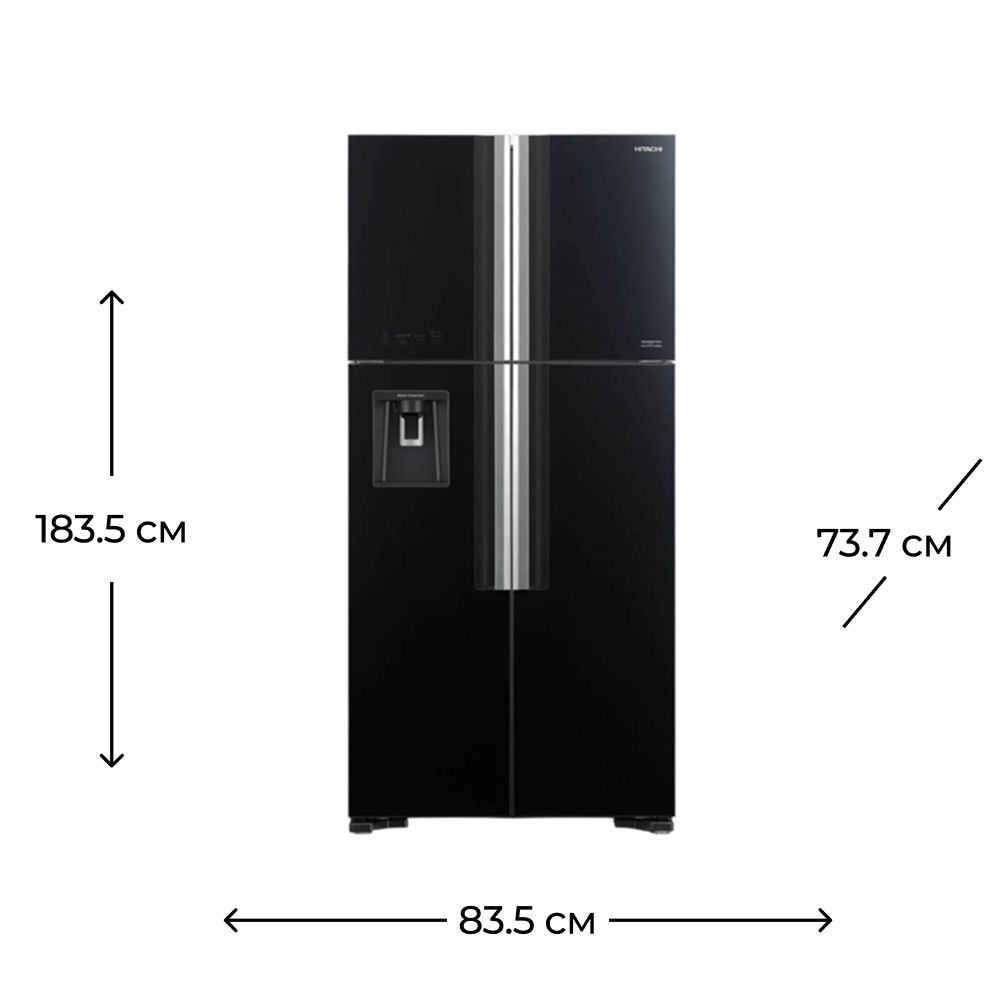 Soyuducu Hitachi R-W660PUC7 GBK — Soyuducular, Bakı (3)