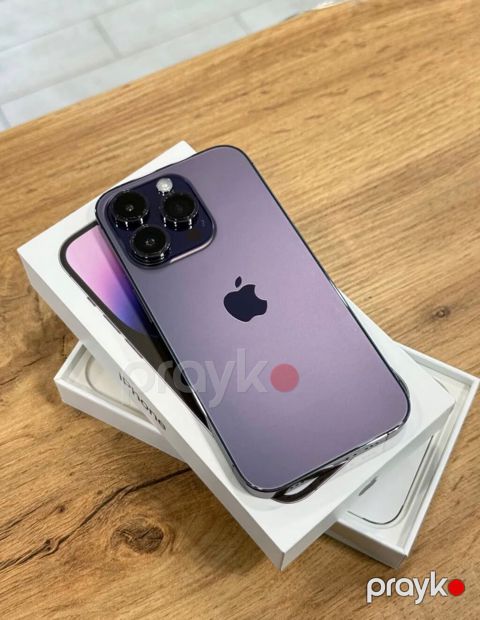 IPhone 14 Pro, 256 GB, Deep Purple, Zəmanət, Simsiz şarj, Face ID