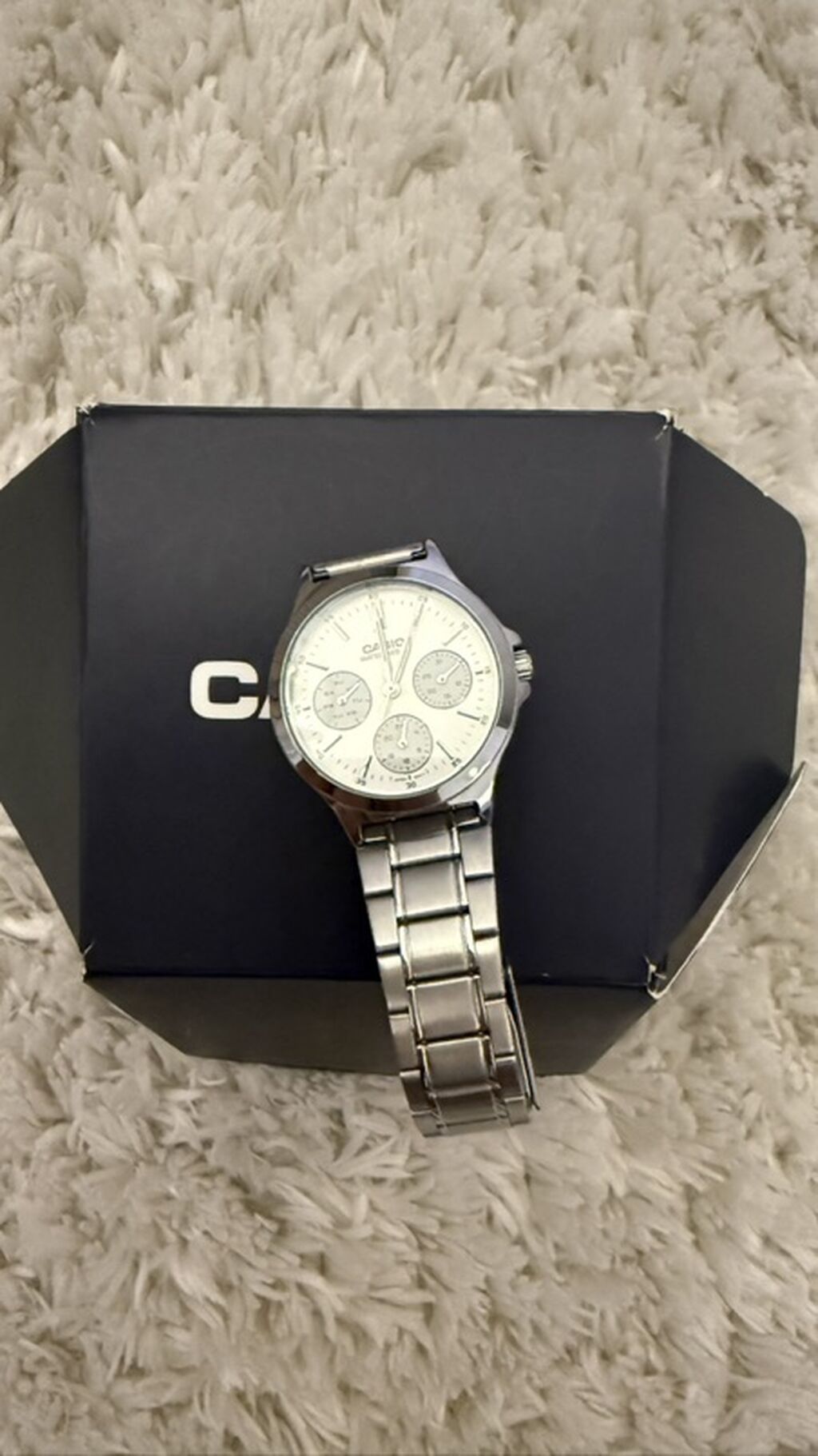 Casio kişi qol saatı - Korpus və qayış: paslanmayan polad, gümüşü — Qol saatları, Bakı