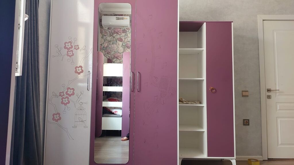 Uşaq/yeniyetmə otağı üçün şkaf dəsti - Rəng: bənövşəyi-ağ — Mebel, Digah (3)