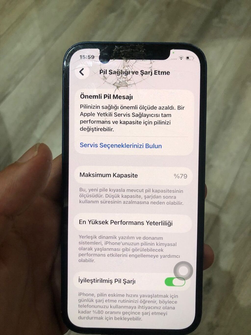 IPhone 12, Mavi, Qırıq — Apple iPhone, Bakı (3)