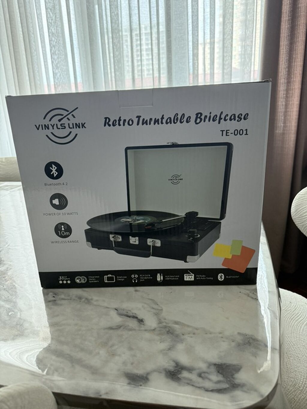 Vınyls Lınk Retro Turntable Briefcase TE-001 – portativ — İdman, hobi, istirahət, Bakı (3)