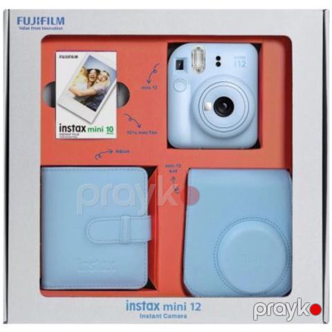 Fujifilm Instax Mini 12 Pastel Blue Bundle Box — Bakı