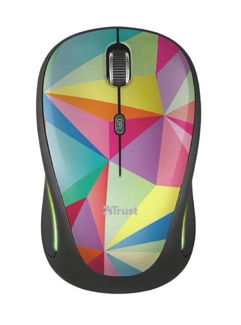 Simsiz kompüter siçanı Trust Yvi FX Wireless Mouse - geometrics (22337) — Bakı