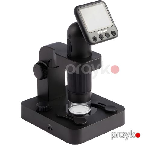 Green Lion Portable Digital Microscope 20X-100X Zoom Black / Gnpdgmıcspbk — Bakı