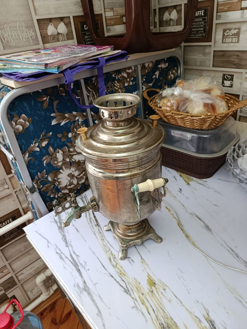 İşlənmiş Elektrik Samovar, 3 l, Ünvandan götürmə — Samovarlar, Bakı (2)