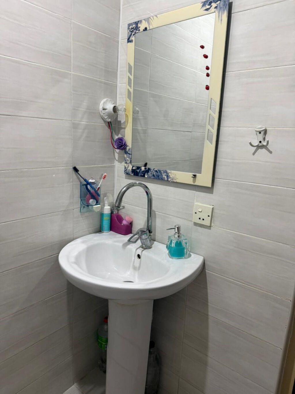 Pedestal tipli hamam/lavabo komplekti - Dairəvi formalı, keramik — Santexnika, Bakı (2)