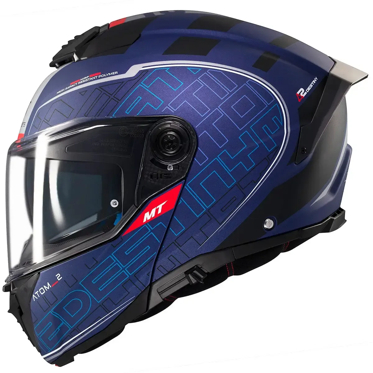 Dəbilqə MT Helmets Tom 2 SV Destiny C7 Matt, XL (1335C232727) — Мотоэкипировка
