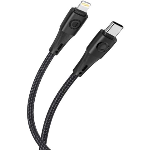 Naqil Euroacs EU-Y12 Braid USB Type-С to Lightning 1 m 27W ACHRKA440400 Black — Bakı