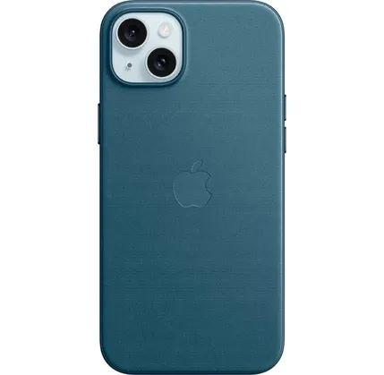 Çexol Apple iPhone 15 Plus FineWoven Case with MagSafe Pacific Blue (MT4D3ZM/A) — Bakı
