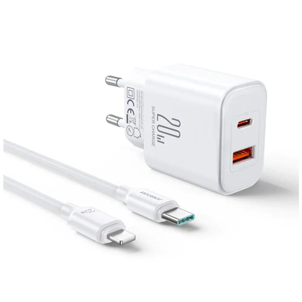 Adapter Joyroom JR-TCF05 QC L 20W White — Ağıllı ev