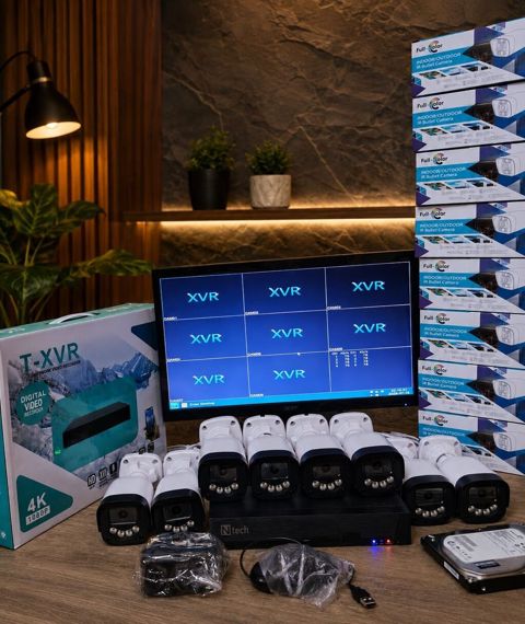 Tam paket müşahidə sistemi - Monitor: 20" ekran - Dvr/xvr: 8 çıxışlı — Bakı