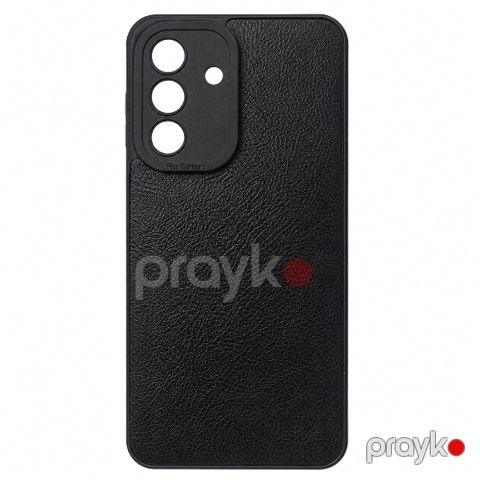 Samsung Galaxy A57 case Leather Black — Bakı