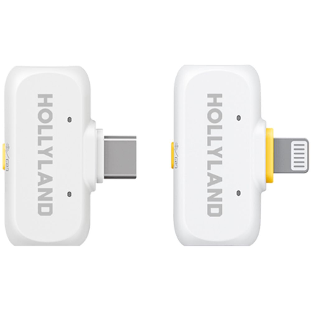 Blogger mikrofonu Hollyland Lark A1 Combo USB Type-C RX + Lightning RX Ivory White — Mallar, Bakı (2)