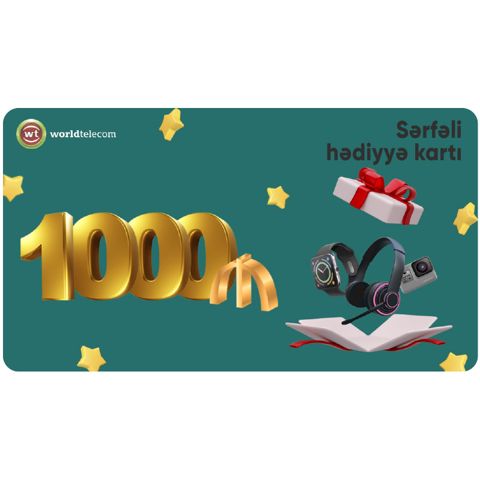 WT Hədiyyə kartı - 1000₼ — Bakı