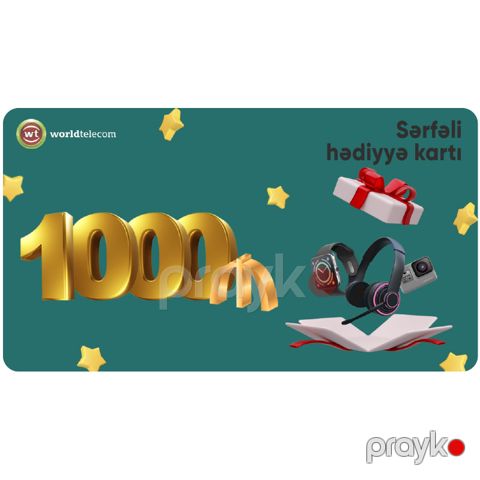 WT Hədiyyə kartı - 1000₼ — Bakı