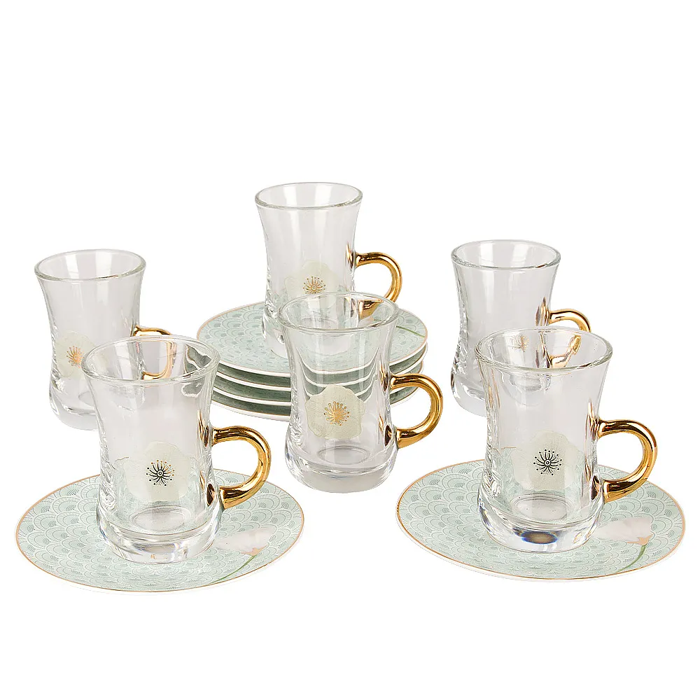 Armudu çay dəsti Nouvelle Home 6 nəfərlik 12 parça Sensuelle 90 ml (970015) — Dining tableware