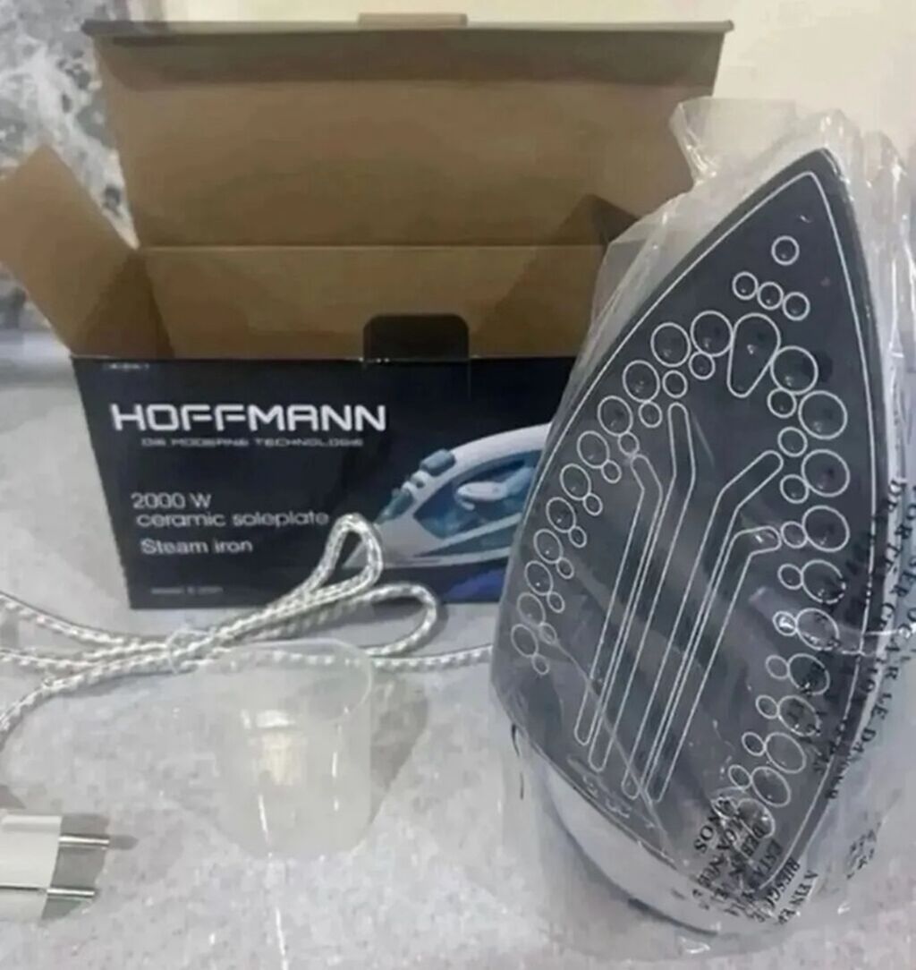 Hoffmann buxarlı ütü - Güc: 2000 W - Altlıq: keramika (ceramic — Elektronika, Bakı (2)
