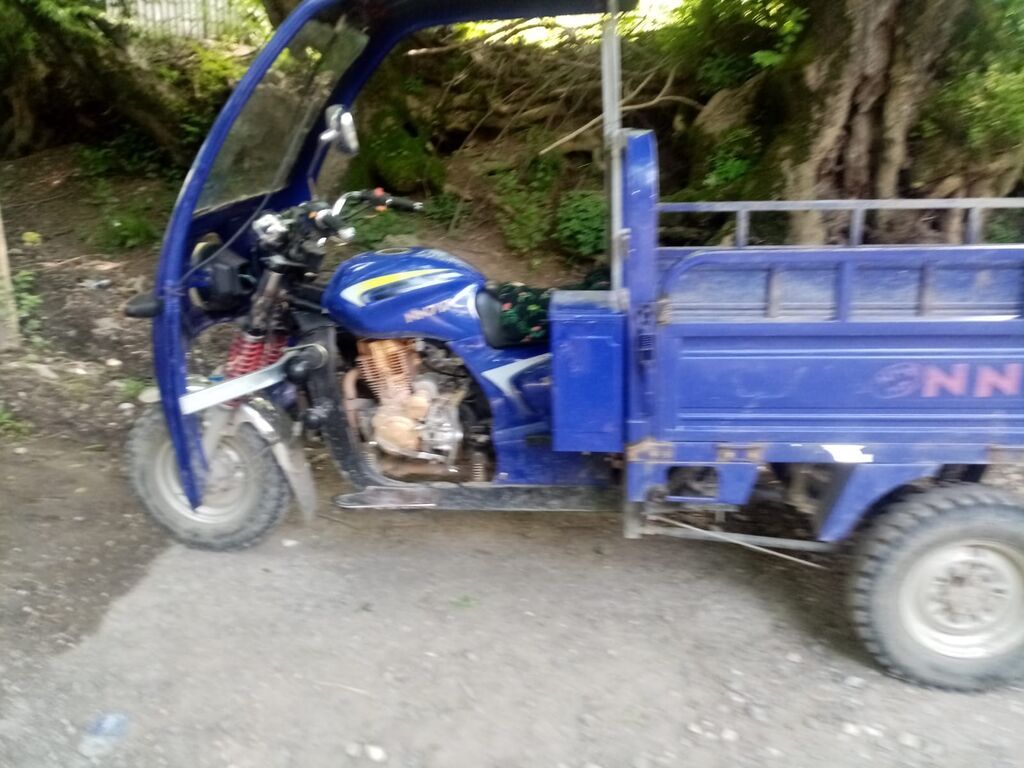 NN717 yük daşıyan üçtəkərli motosiklet - Rəng: mavi - Kuzov: qoruyucu — Motosikletlər, Quba (2)