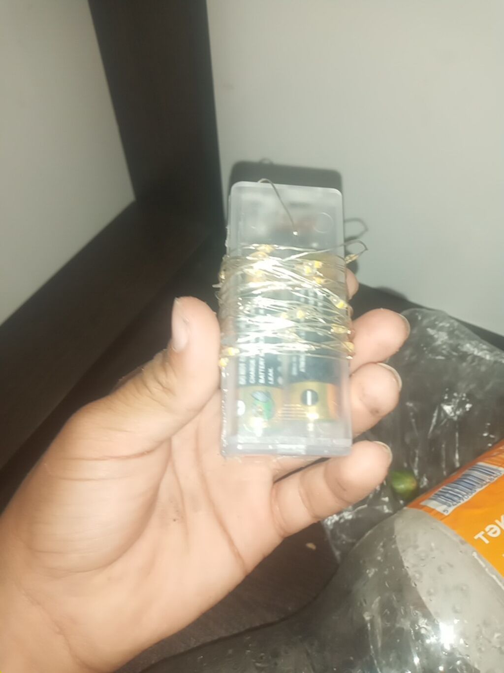 Batareya ilə işləyən LED işıqlandırma qirlandası - Şəffaf plastik — İşıqlandırma, Mingəçevir (2)