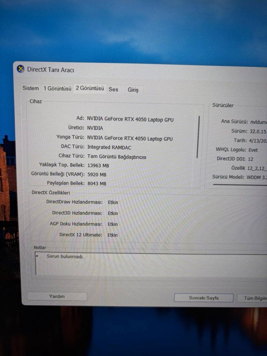 Noutbuk Acer Nitro RTX4050 — Elektronika, Bakı (11)