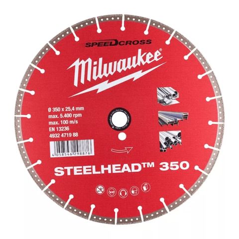 Kəsmə disk Milwaukeel Steelhead 350mm (4932471988) — Bakı