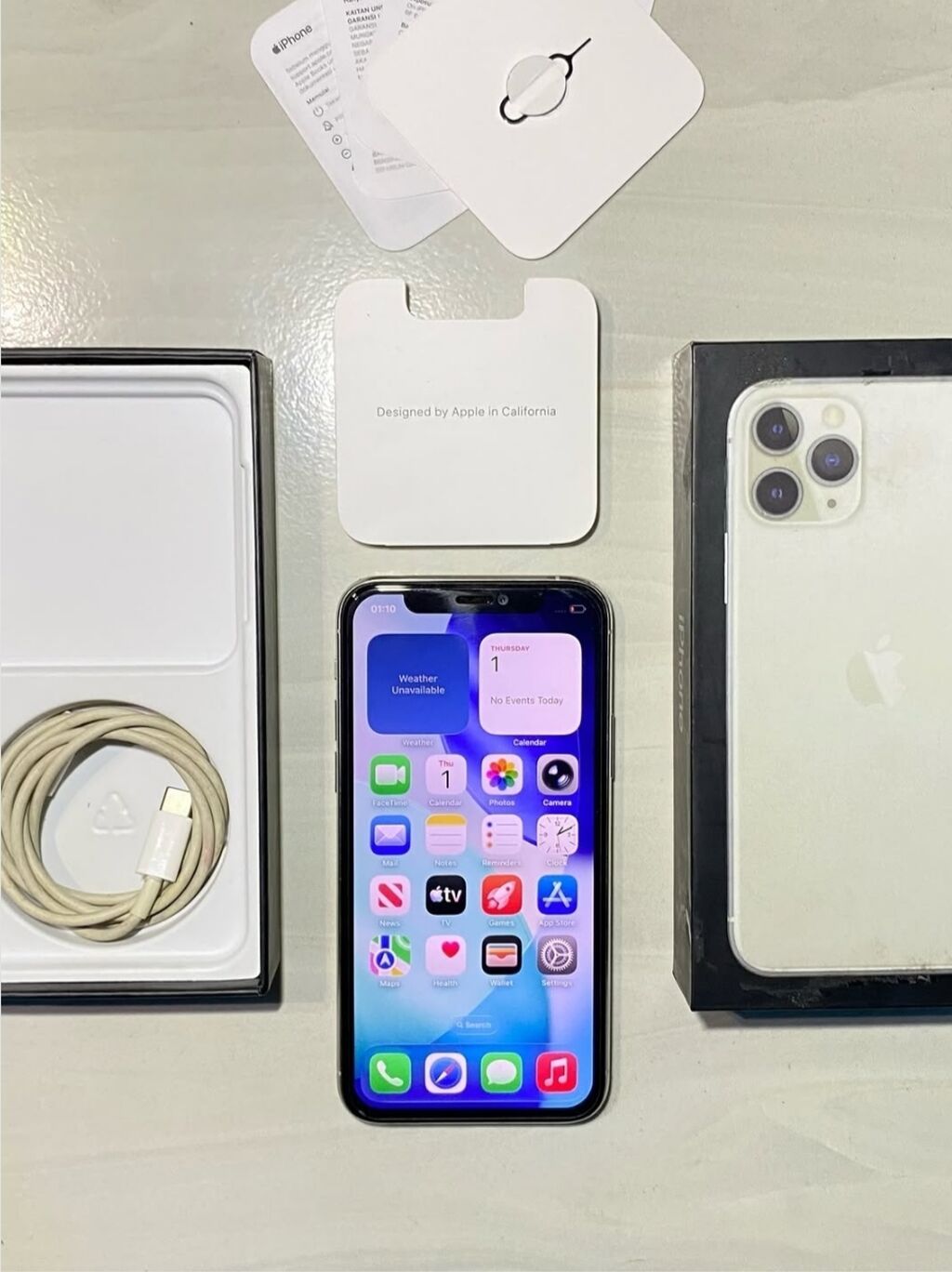 IPhone 11 Pro, 256 GB, Gümüşü, Zəmanət, Kredit, Simsiz şarj — Apple iPhone, Bakı (3)