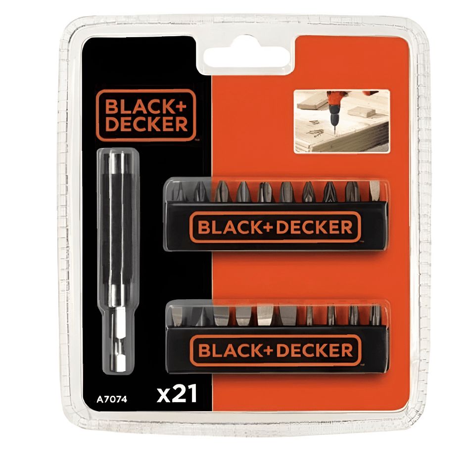 Vintburan dəsti Black&Decker A7074-XJ / 21 PCS — Mallar, Bakı (2)