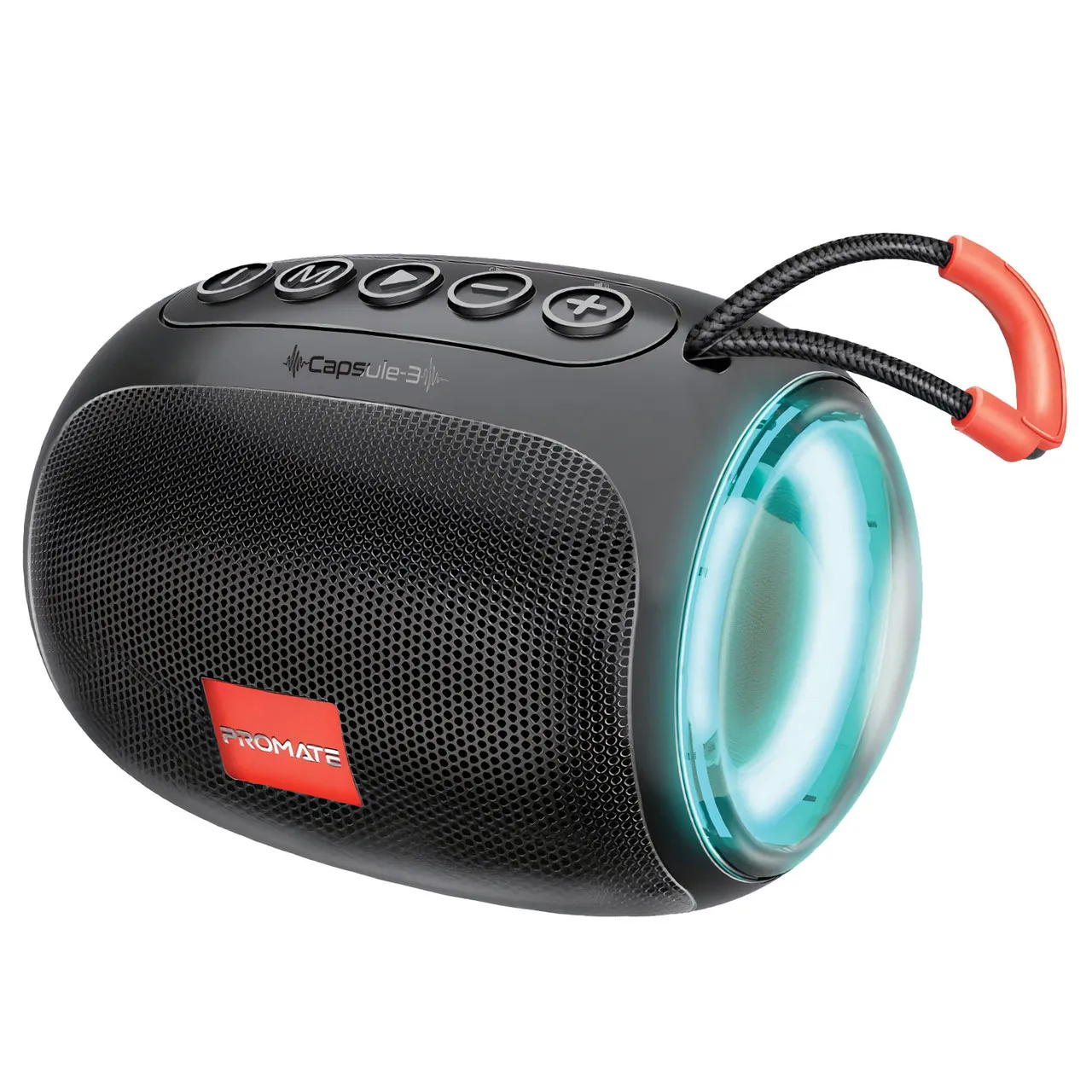 Portativ akustika Promate LumiFlux CAPSULE-3.BLACK — Bakı