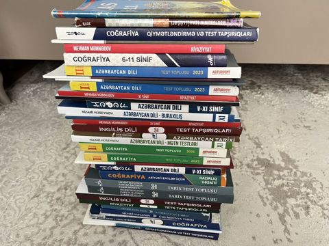 Her bir kitab 3 azn Məktəb və abituriyent hazırlığı üçün müxtəlif — Bakı