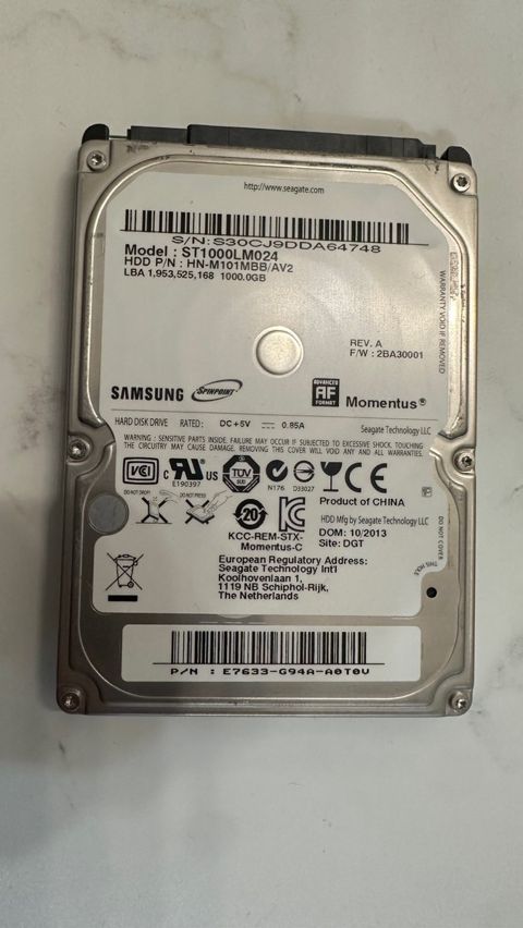 Sərt disk Samsung HDD 1TB — Bakı