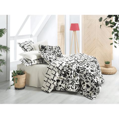 Tekstil yataq dəsti Sarev Amanda Fancy Poplin NT TK 1Y D Qara — Bakı
