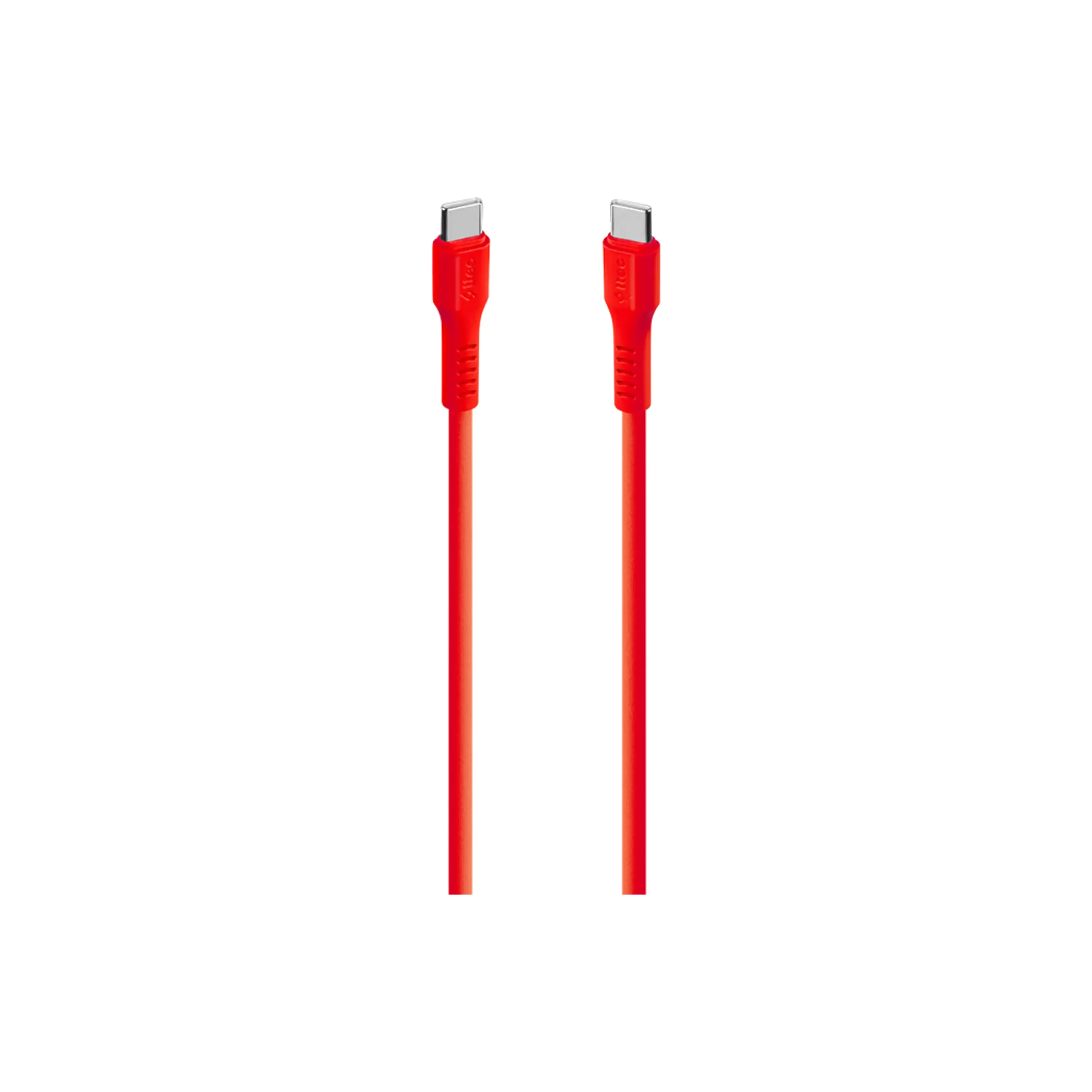 Kabel Ttec Usb-c - Usb-c 60W Pd/qc 120cm, Neon Red (2DK59NK) — Bakı