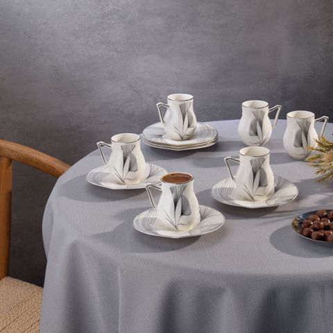 Fincan dəsti Schafer Sorte 12 parça 8699131852927 Gümüşü — Bakı