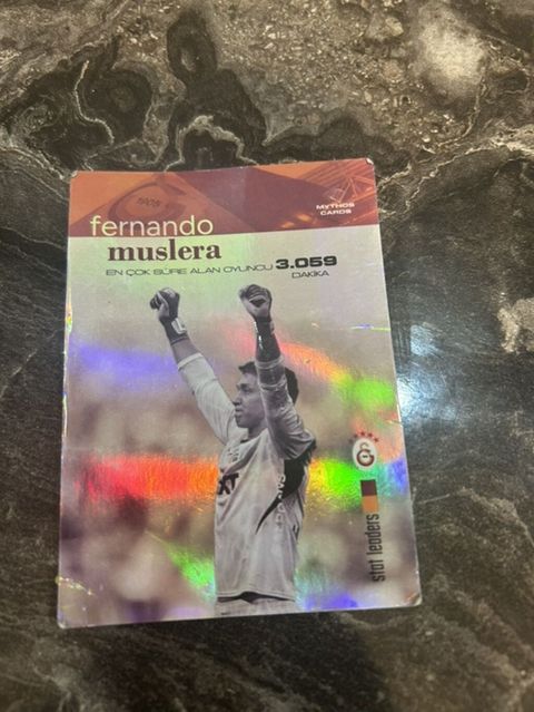 Fernando Muslera temalı kolleksiya kartı - Seriya: Mythos Cards — Bakı