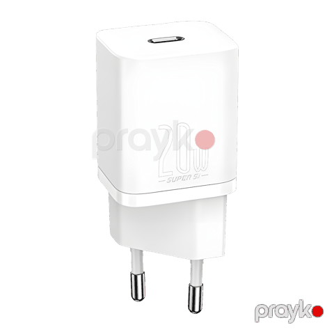 Adapter Baseus Super SI 20W 1C Quick Charger White (CCSUP-B02) — Bakı