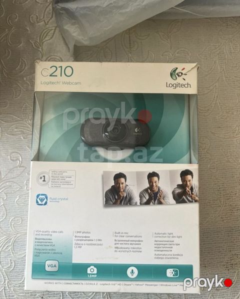 Logitech C210 veb-kamera Xüsusiyyətlər: - Foto şəkillər: 1.3 MP — Bakı