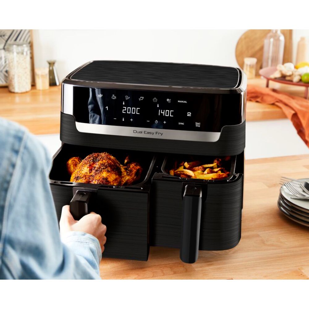 Air Fryer Tefal EY901N10 Dual Essential BLK 1510002578 — Mətbəx texnikası, Bakı (3)