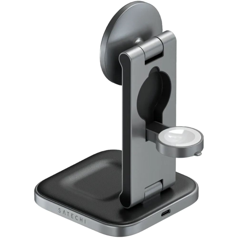 Simsiz enerji toplama cihazı Satechi 3in1 Foldable Qi2 ST-Q31FM-EA Space Gray — Mallar, Bakı (2)